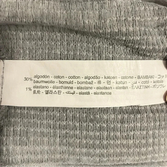 Bershka Full-Zip Sweater Grey Women's Size Medium - Picture 8 of 9